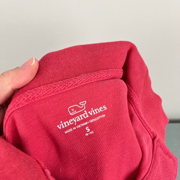 Vineyard Vines Short Sleeve Jetty Red Pique Polo Shirt Small 8-10 - Picture 3 of 4